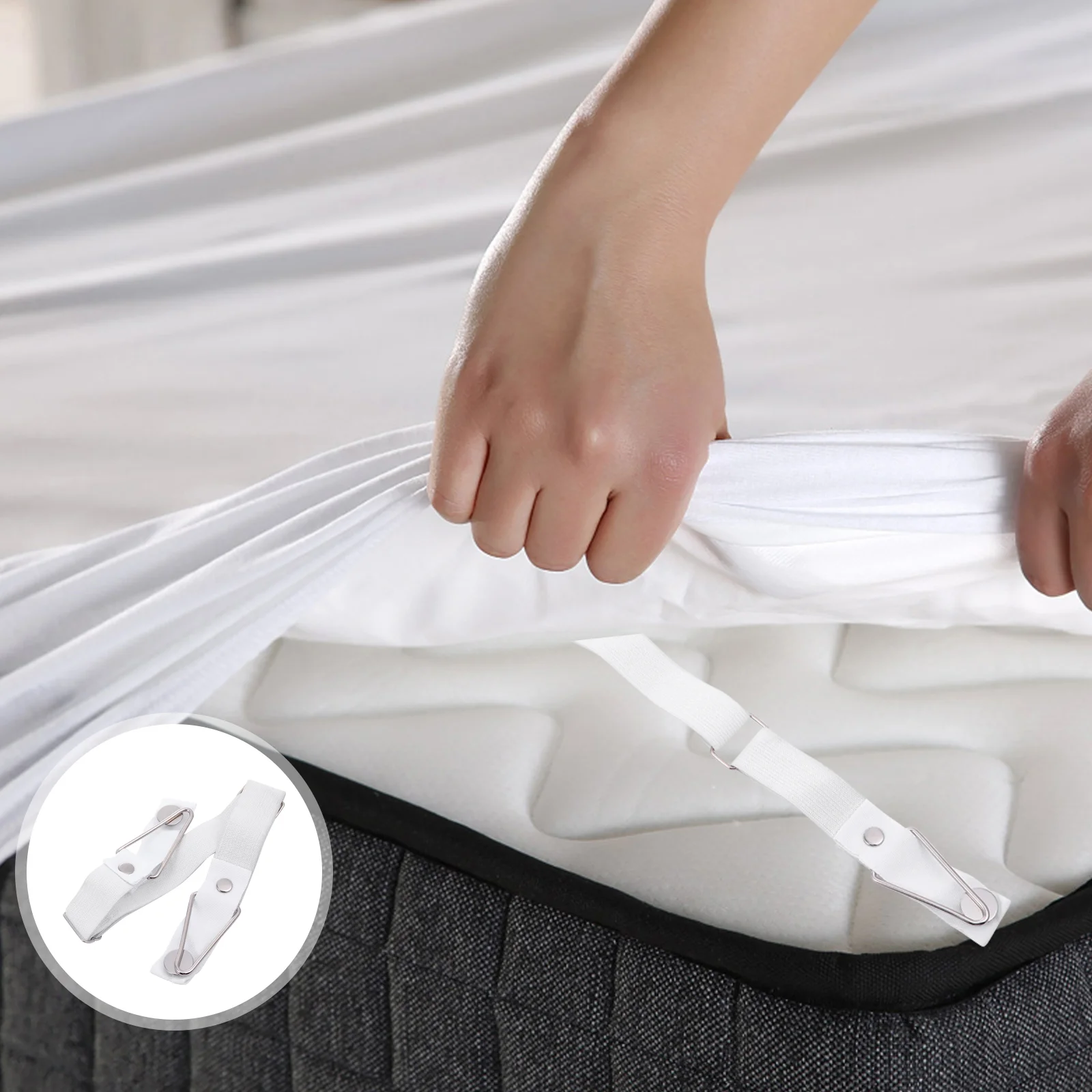 4 Pcs Bed Sheet Holder Quilt Fastener Clip Fitted Sheet Clips Adjustable Quilt Clip Clothes Pegs Home Storage ganizer