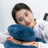 Compact Size Comfortable Office Lunch Desk Break Cushion Pillow Hollow Design Breathable Power Lazy Nap Pillows 2