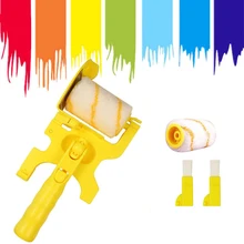 

Clean Cut Profesional Paint Roller Brush Multifunctional Roller Paint Brush Clean-Cut Paint Edger Wall Painting Roller Brush Set