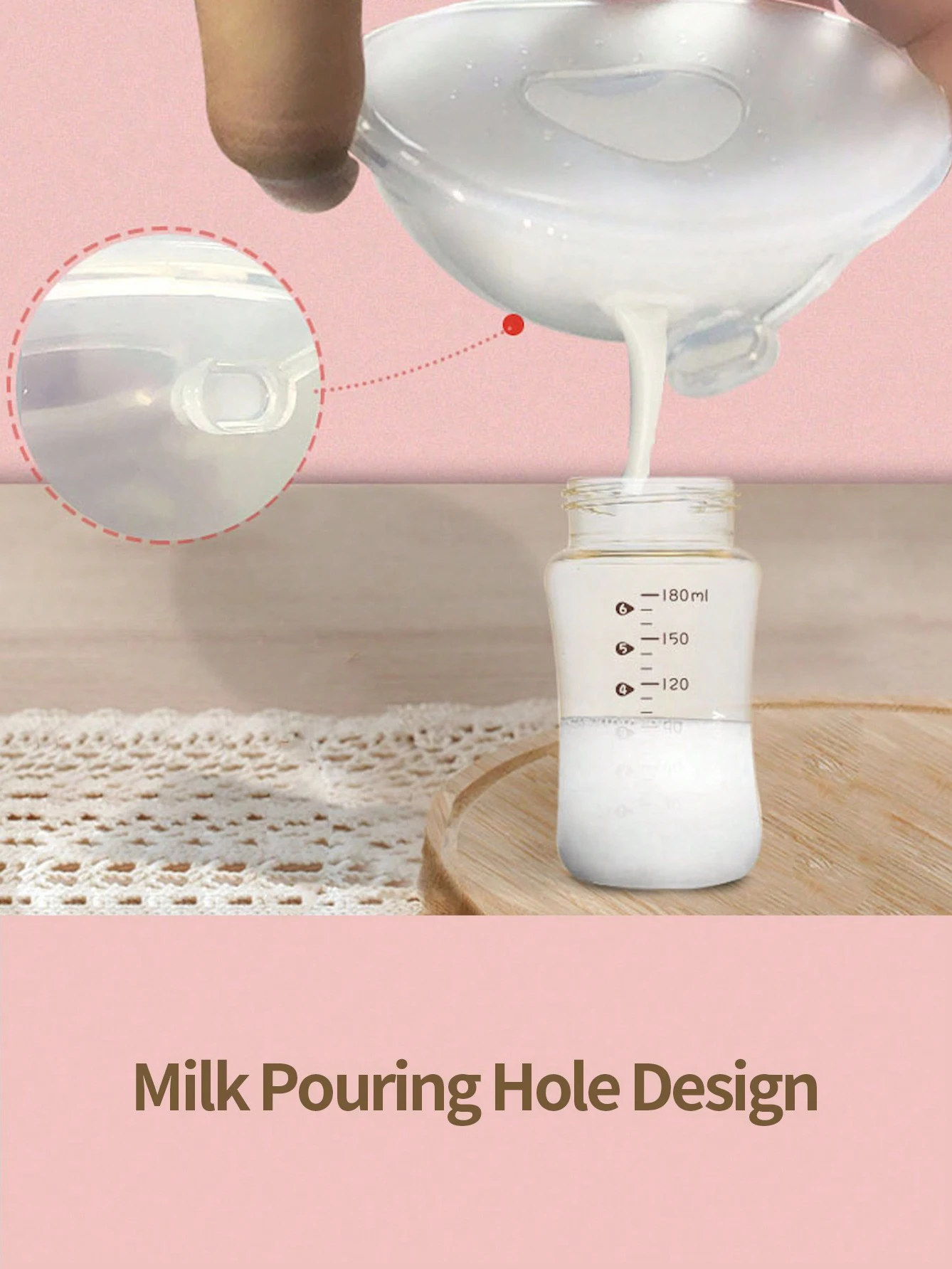 2pcs Silicone Breast Milk Collector 2oz/60ml Reusable