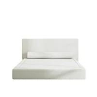 Cadre de lit Double Queen King Size en tissu doux, meubles de chambre à coucher au Design moderne, pour maison, appartement, hôtel 2