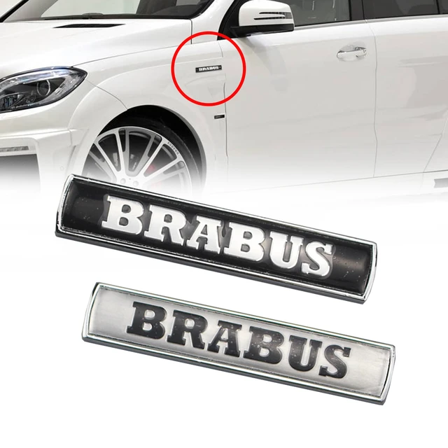 7.5x1.5 CM Car Logo Badge Auto Body Styling 3D Logo Lettering Emblem For  Mercedes Benz BRABUS Letters Sticker 4538171300 - AliExpress