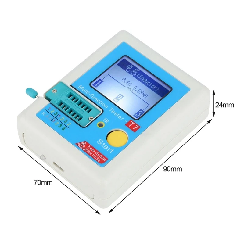 1.8 Inch Colorful Display Multifunctional TFT Backlight Transistor LCR-TC7 Tester For Diode Triode Capacitor Resisto