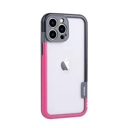Premium Soft Bumper Air TPU Silicone Anti - Knock Phone Case - iPhone 16 (Black and Red)