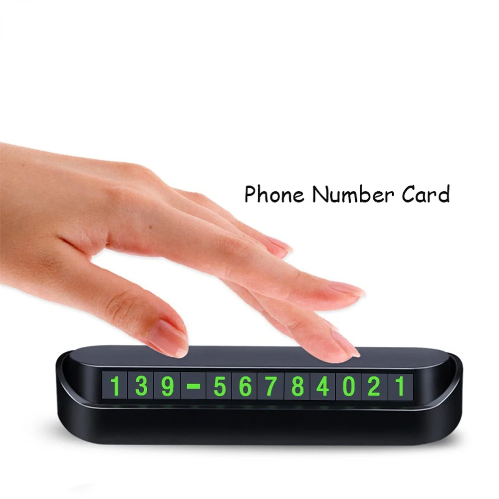 Car Phone Number Card Temporary Parking Card Plate Telephone Number Car