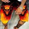 New Men's beach shorts Horror Skull 3D Printed  Board Shorts Summer Swim Trunks Elastic Waist DrawstringHawaiian Style Holiday 2