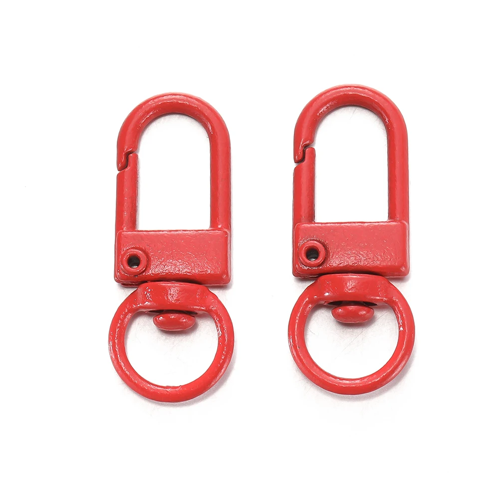 Colorful Alloy Snap Lobster Clasp Hooks for DIY Crafts - 10-Pack Wholesale Set
