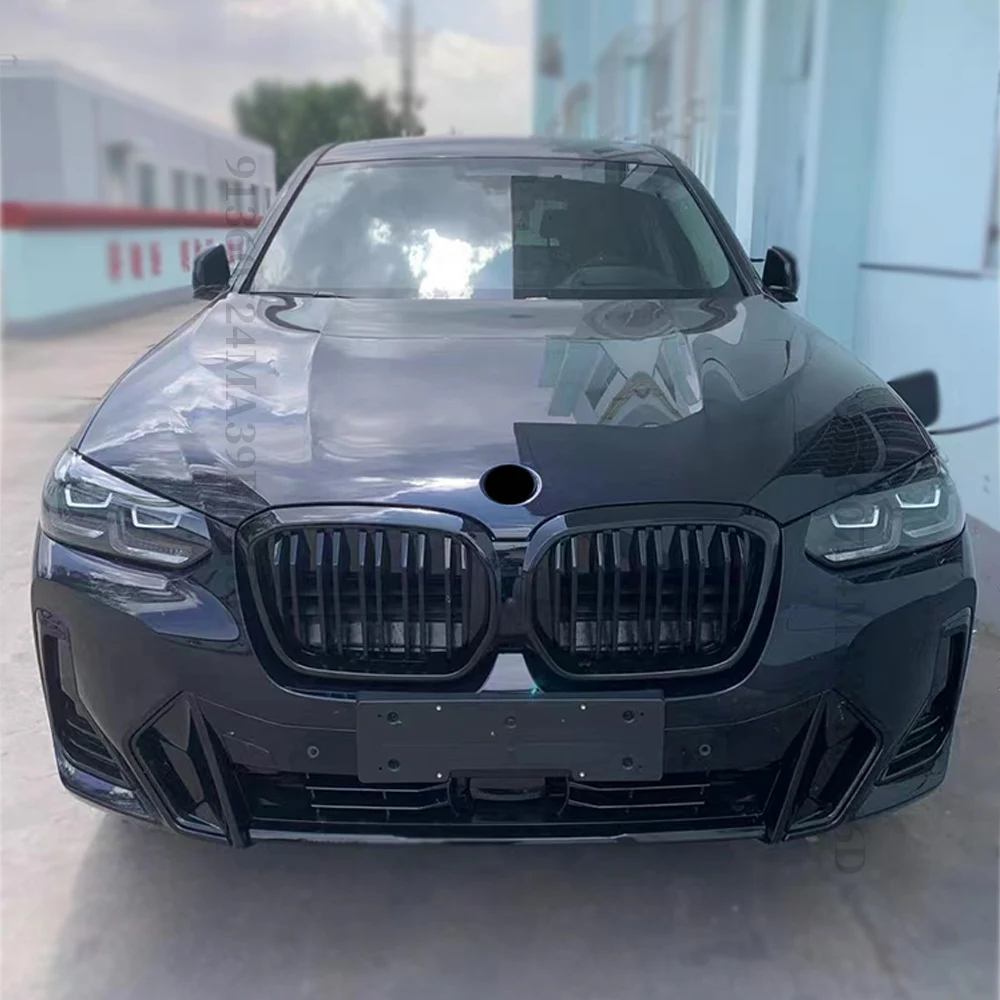 Griglia A Doppia Linea Anteriore BMW X3 X4 G01 G02 2022, Nero Lucido, Con Foro Telecamera – Sostituzione Radiatore