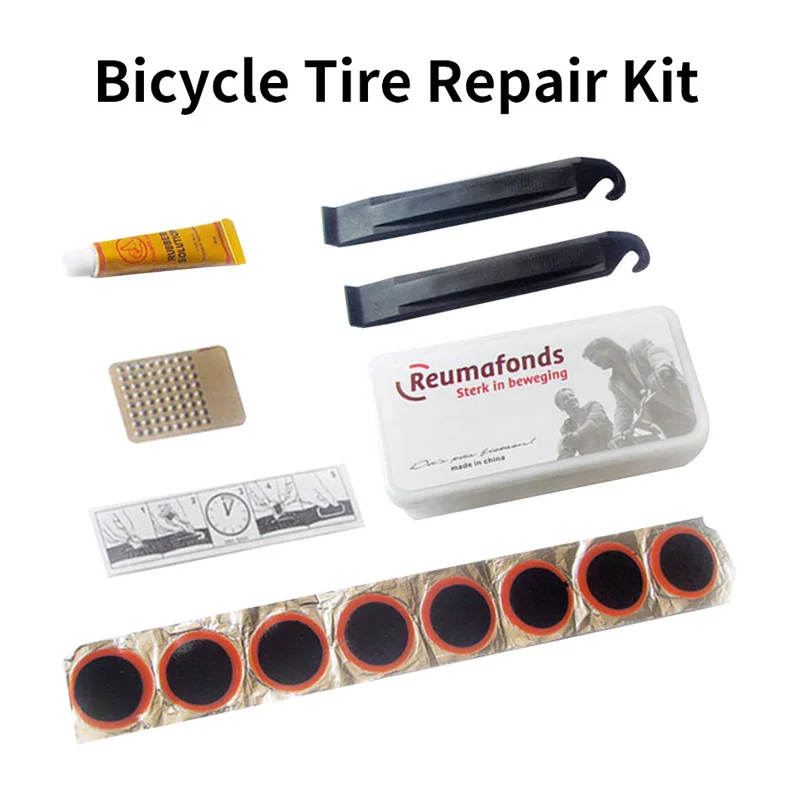 BicycleFlatTireRepairKitToolSetPatchRubberPortableFetalTireFixKitBicycle