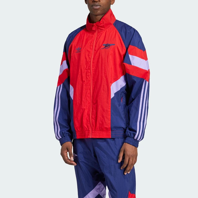 Adidas officiel trois rayures hommes Patchwork Football veste ample col montant IS6503 1