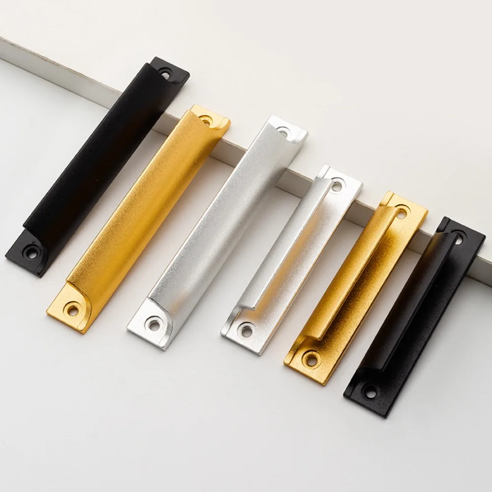 Aluminum Alloy Door Handle Hardware 90/120mm Casement Window Handle Multifunctional Punching holes Sliding Door Handle Cabinet