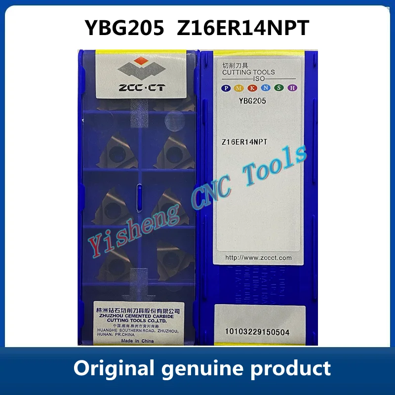 

Бесплатная доставка, оригинальные вставки ZCC CT Z16ER14NPT YBG205, стандартные карбидные вставки с ЧПУ, инструменты для токарного станка, инструменты для резки