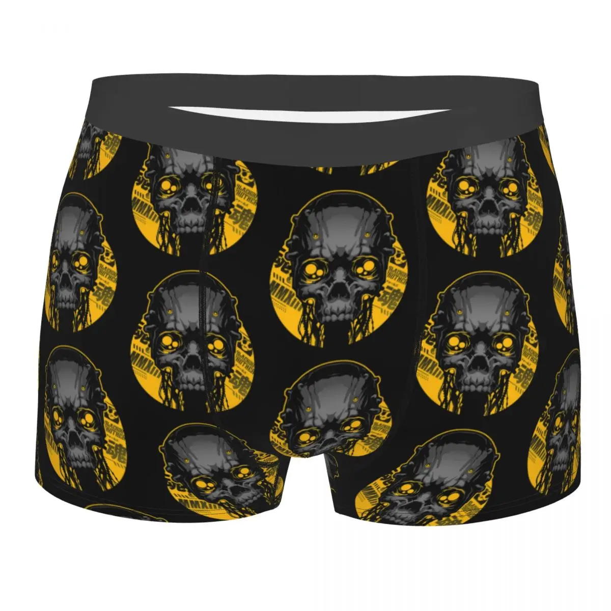 

Cyber Skull Underpants Breathbale Panties Male Underwear Print Shorts Boxer Briefs