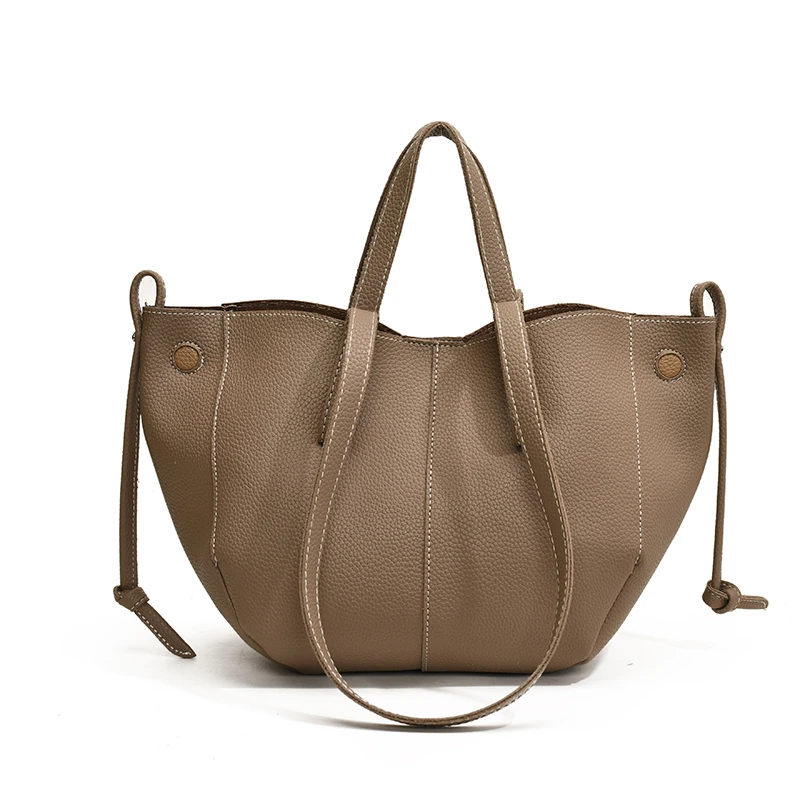 حقيبة كتف المرأة خمر بولي Leather حقيبة يد جلدية ش...