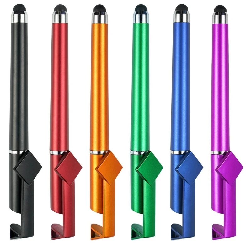 12PCS 3 in 1 Touching Screen Stylus Pen with Ballpoint Pen Phone Holder for Phones Tablets Touching Screen Devices