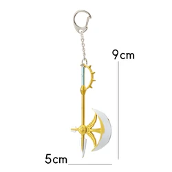 The Seven Deadly Sins Dragon Tattoo Keychain - Stylish Anime - Inspired Accessory (Gold)