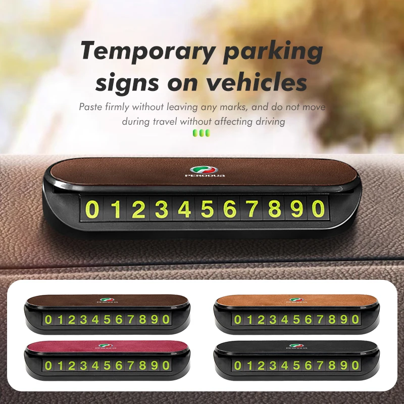 Targa Universale Per Parcheggio Temporaneo In Pelle Scamosciata Per Auto Per Perodua Alza Axia Viva Aruz Myvi Gen2 Gen3 0 W20 5 W30 D3 Sp3