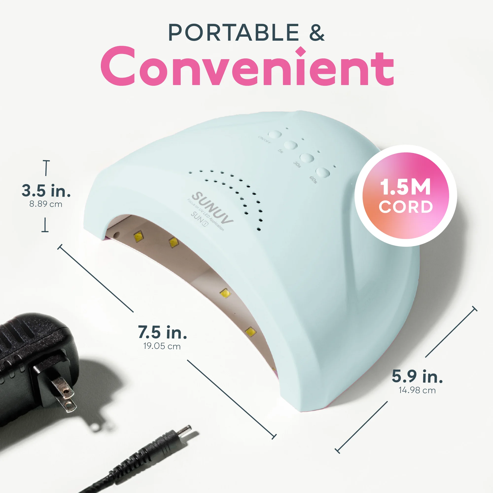 SUNUV SUNone Blue 48W Professional Nail Lamp LED Manicure UV Lamp Nail Dryer for UV Gel LED Gel Machine Infrared Sensor