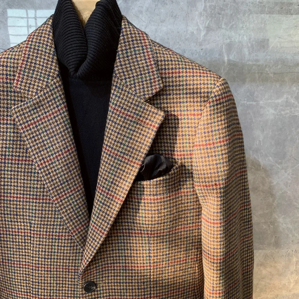 Herbst und Winter verdickte Wollanzugjacke für Herren, Anzugwolljacke im koreanischen Stil, große Business-Mode – Detail 5