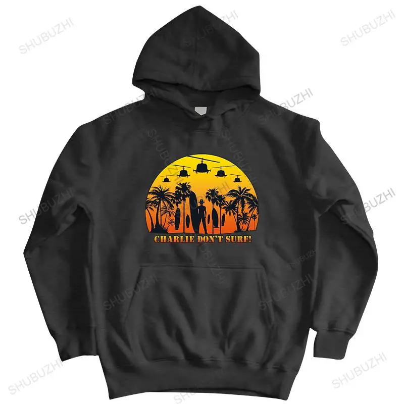 

fashion cotton hoodie men sweatshirt zipper coat hot sale CHARLIE DON'T SURF drop shipping Funny printing hooded jacket Top