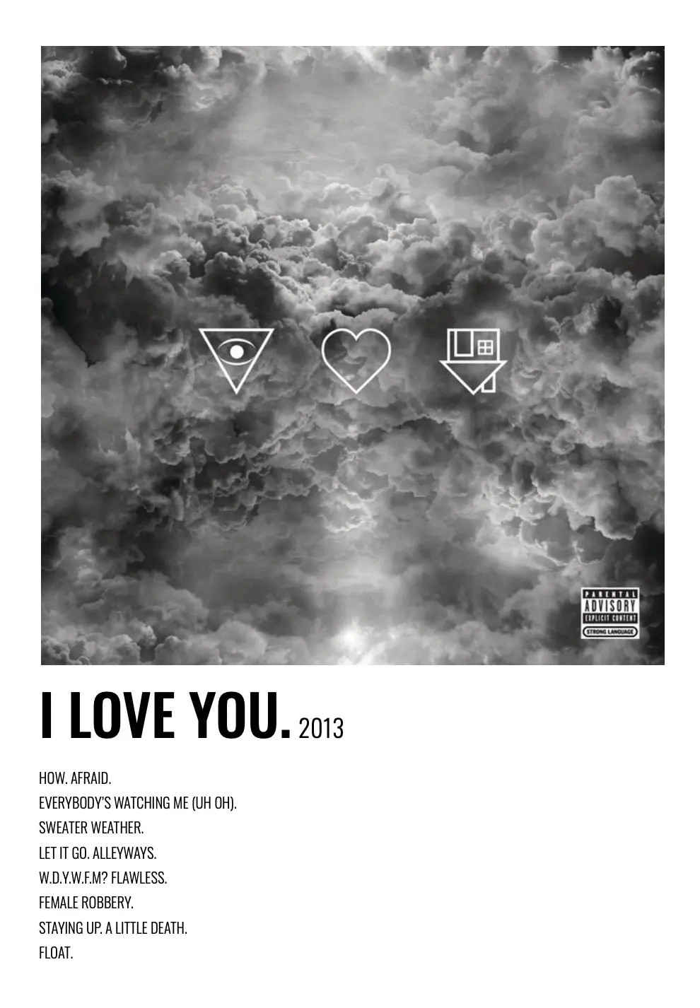 Vintage The Neighbourhood Album Art Poster - Minimalist Canvas Painting