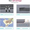 3/2/1pcs Under the bed quilt storage bag with cover can be folded, can be used for bedding clothes toys with 4 reinforced handle 5