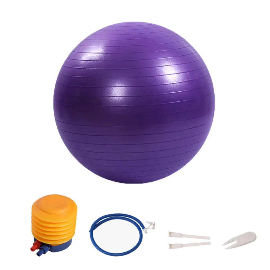 

Sports Yoga Ball Fitness Gym Balance Fitball Exercise Pilates Workout Ball - Pink - 55cm