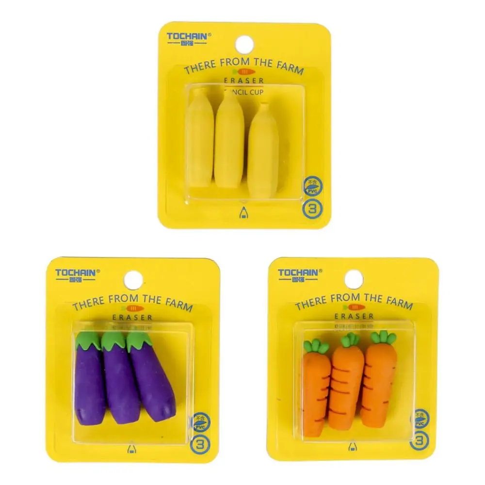 

Pencil Protector Pen Pencil Caps Eraser Wiping Eraser Protective Cover Fruits Vegetables Pencil Lid Non Toxic Silicone