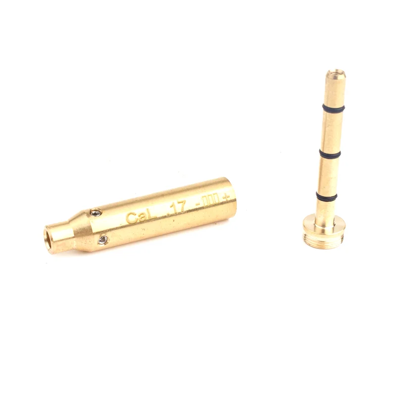Cal .17 Laser Bore Sight .17HMR Laser Boresighter 17WSM Collimator for Rifle and Pistol with Battery 17 Poiner