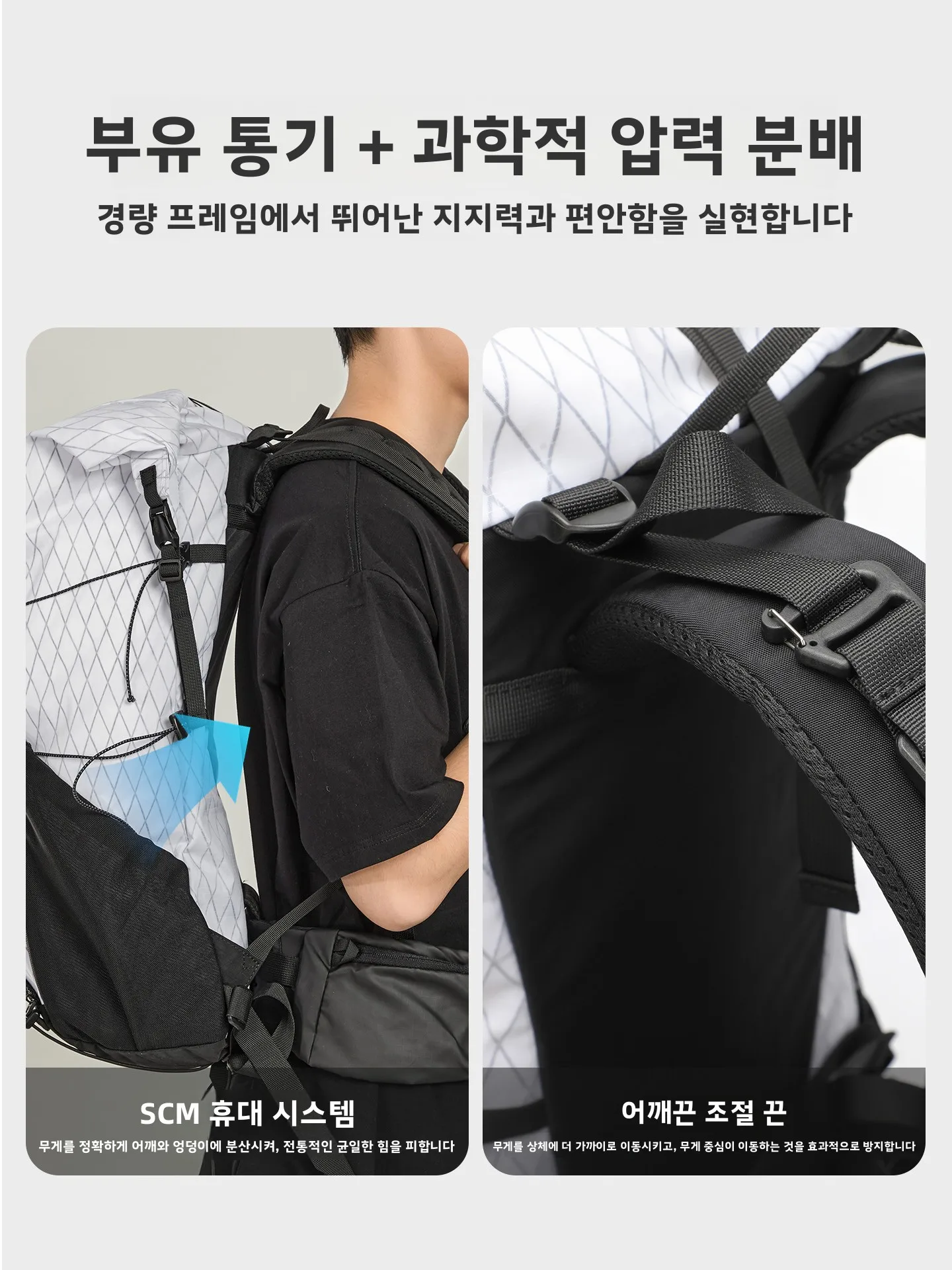 야외 전문 경량 등산 가방 대용량 여행 배낭 남녀 공용 하이킹 스포츠 가방 야외 장비