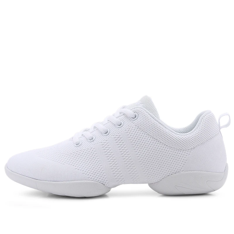 Adult Dance Sneakers Women's White Jazz/Square Dance Shoes Competitive Aerobics Shoes Fitness Gym Size 34-43