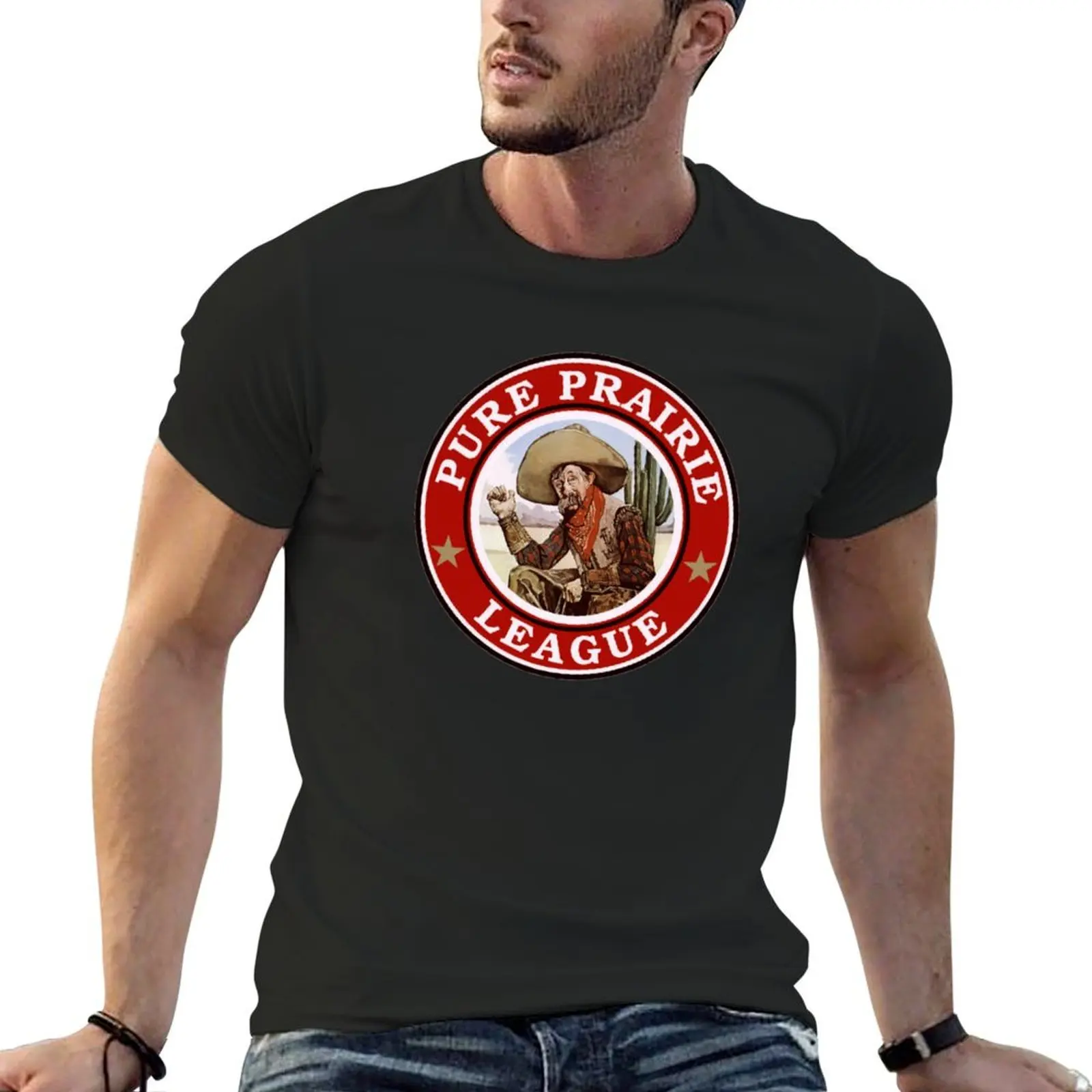 

pure prairie league best of logo T-Shirt graphics heavyweights men clothes