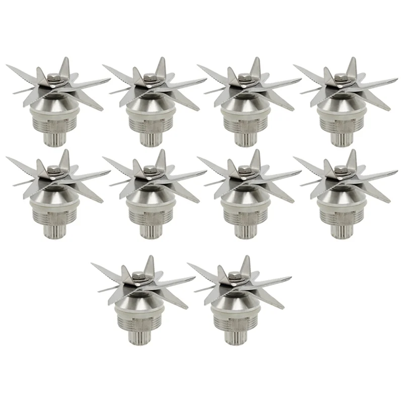 

10X 767 Stainless Steel Juicer Ice Blades Blender 8 Blade Knives Knife for Universal 2L Machine