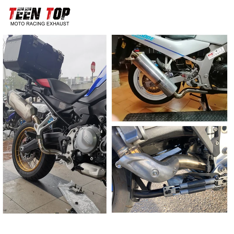 For BMW F750 850GS ADV Exhaust Connect Link Tube 2018-21 Motocycle Exhaust Steel Silencieux Moto F650 700 800 GS ADV Middle Pipe - Image 6
