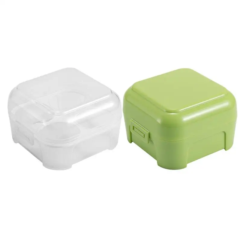 

Egg Holder Camping Shockproof Egg Holder With Lid Built-In Egg Tray Egg Keeper Case 4 Cavity Portable Egg Crates Fresh Egg