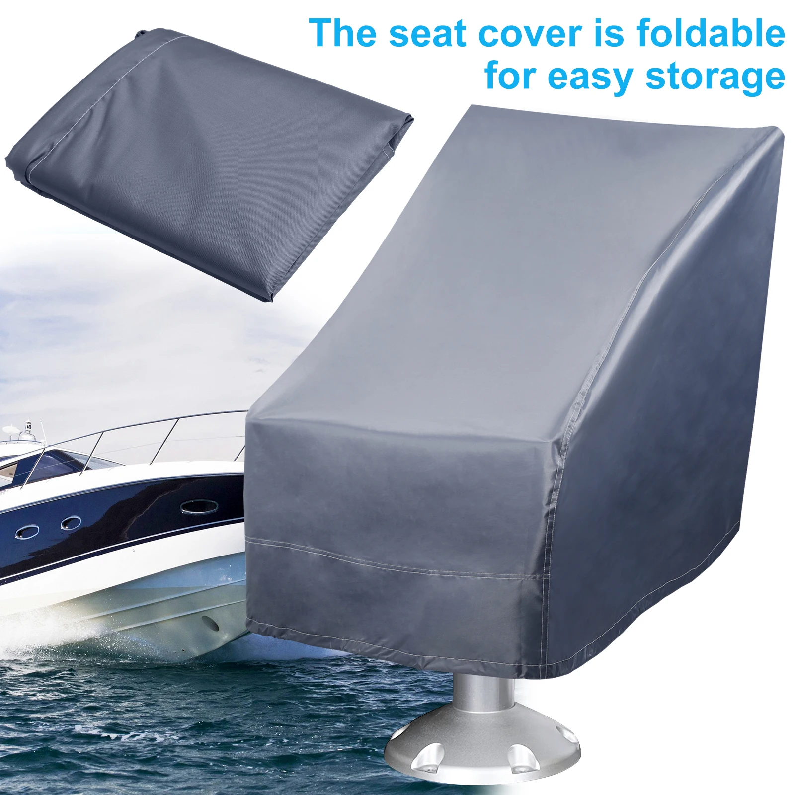 Chair Seat Cover Boat Seat Cover Waterproof Oxford Cloth Boat Seat Protective Covers Heavy-Duty Pontoon Chair Protective Covers Foldable Pontoon