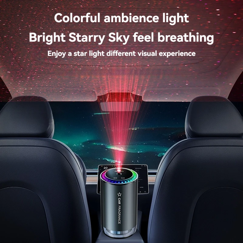 Car Perfume Aroma Diffuser Automatic Spray Deodorization Aroma Diffuser Colorful Atmosphere Light Car