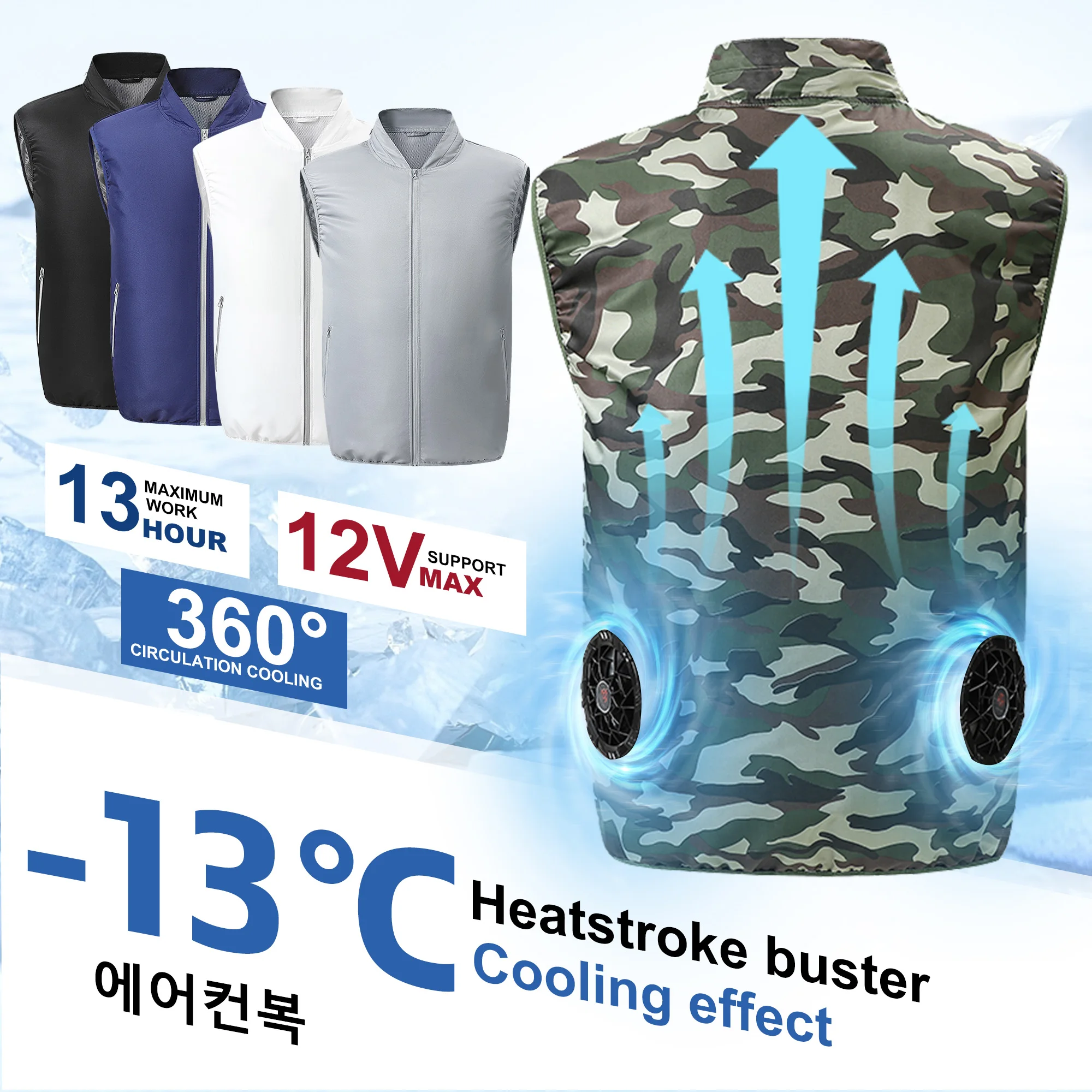 Smart Cooling - AC-732 Air Conditioning Clothing Fan Jacket