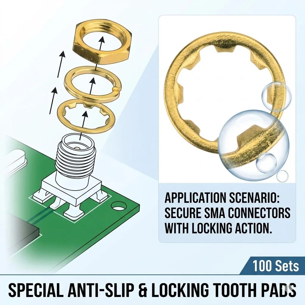 Gold Plated SMA Female Connector Accessories