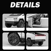 1:36 Tesla Cybertruck Pickup SUV Alloy Car Model Diecast Metal Toy Off-Road Vehicle Pull Back Truck Sound Light Toy Collection 4