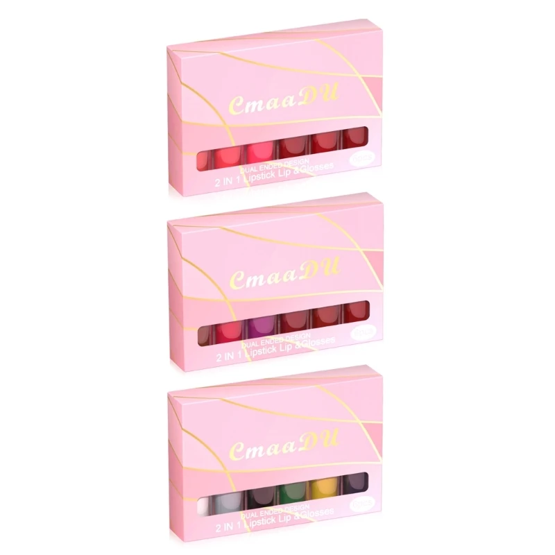 

Набор капсульных матовых помад, водостойкая стойкая губная помада, увлажняющая матовая помада для губ, пятно для губ, подарочный