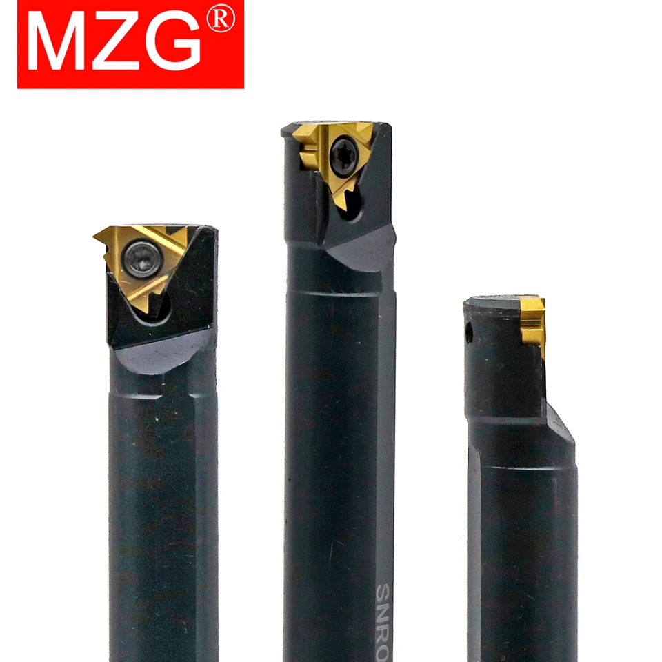 Barra Di Alesatura Per Tornio SNR0010K11 + 10 Inserti In Metallo Duro + Chiave – Kit Per Semifinitura