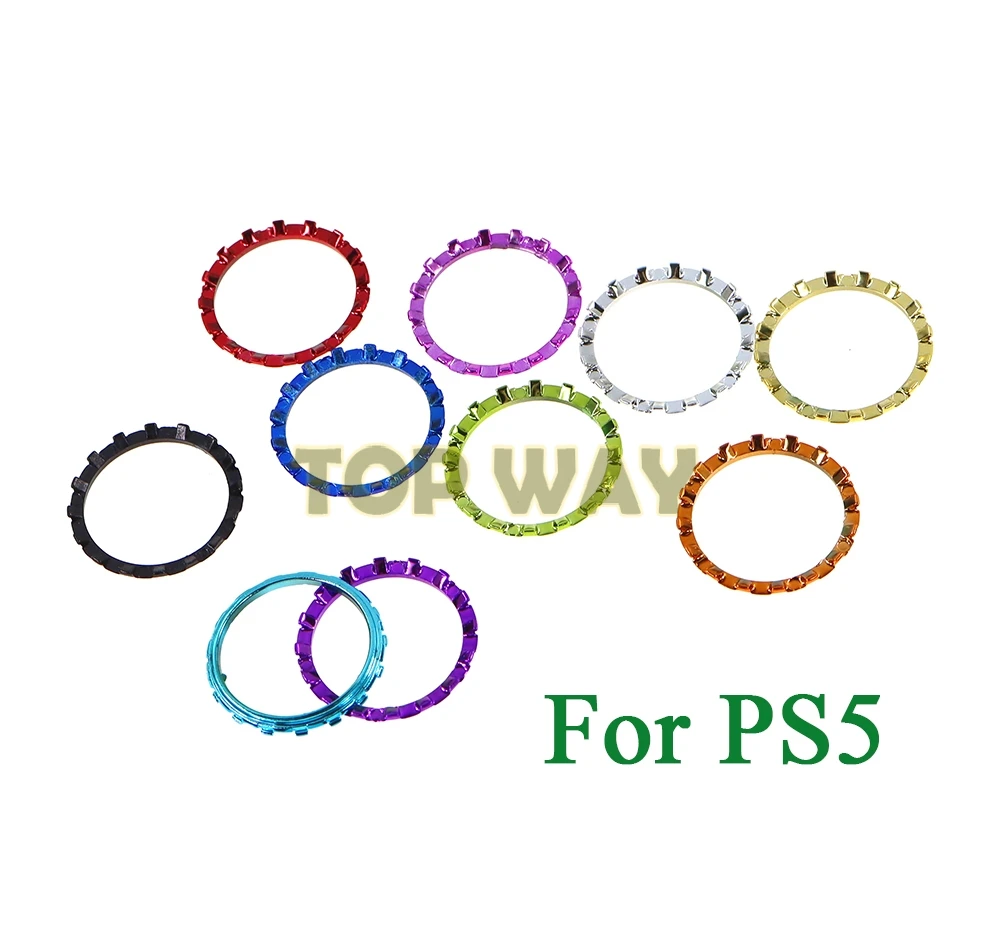 

200PCS For PS5 Controller Chrome Plating Analog Accent Thumbstick Rings For Playstation 5