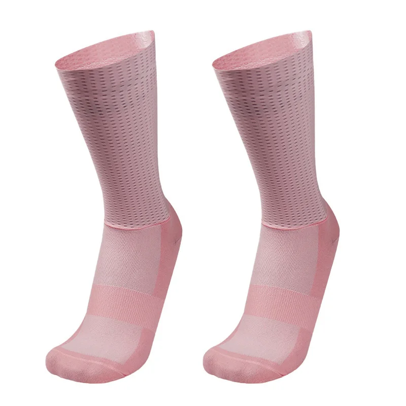 Chaussettes de cyclisme en Silicone antidérapantes