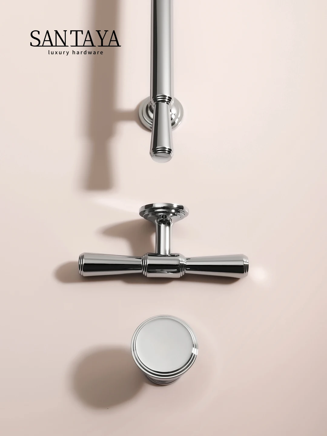 Silver Brass Cabinet Handles 2
