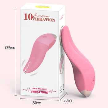 Tongue Licking Vibrator For Women G spot Clitoral Stimulator Rechargeable Nipple Female Masturbator Mini Clit Sex Toys for Women 5