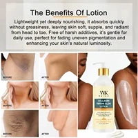 Lotion corporelle éclaircissante WK JALY Collagen Papaya Glow, hydratante, élimine les taches brunes, unifie le teint pour tous types de peau, 500ml 4