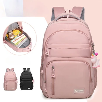 Students Lightweight Spine Bag Large-capacity College, Outdoor Sports Travel Lovers Backpack, with Computer Pocket Inside School 1