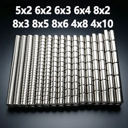 Assorted Size High - Strength Round Neodymium Magnets - Pack of 20 - 200 Pieces - 100pcs (8x5mm)