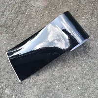 10cm Width Matte Gloss Black Air-Release Vinyl Wrap Roll Glossy Car Body Sticker Wrapping Foil 3
